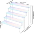 thumbnail image 2 of Yazoeia Perfume Organizer, 5 Tier Display Riser, Clear Display Risers Stand, Tiered Display Stand Risers for Display, Decoration And Organizer,Round feet,40cm CJC912-142776, 2 of 7