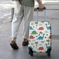thumbnail image 3 of Green Dinosaurs with Ferns Simply Luggage Cover Fashion Suitcase Cover Baggage Covers Fit 25-28 Inch Luggage (Go Travel), 3 of 5
