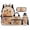 Donut Capybara, variant on Mermaid Scale Dolphin School Backpack Set for Girls 4 Pcs 17 Inch Durable Back Pack with Lunch Bag Pencil Case Water Bottle Holder Kawaii Bookbag for Elementary 8-12