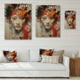 thumbnail image 4 of Designart "Kabuki Reverie Woman Portrait in Japon Art II" Portrait Print on Natural Pine Wood, 4 of 5