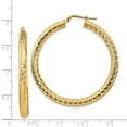 thumbnail image 3 of 14K Yellow Gold Earring Hoop Women'S Diamond-Cut 47.25 mm 45.5, 3 of 3