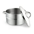 thumbnail image 4 of Cook N Home Basics Canning Juice Steamer Extractor Pot 11-Quart, Stainless Steel Multi-Purpose Jelly Steaming Cooking Pot, with Strainer/Loading Pan, Lid, 2 Hoses with Clamp, Mirror Satin, 4 of 6