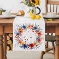 thumbnail image 5 of Table Runner Colorful Flower Butterfly Table Decoration for Kitchen Dinning Watercolor Wreath Table Decoration for Indoor Outdoor Party Wedding Decor 13x90 Inch, 5 of 7