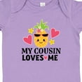 thumbnail image 4 of Inktastic My Cousin Loves Me Pineapple Girls Baby Bodysuit, 4 of 5
