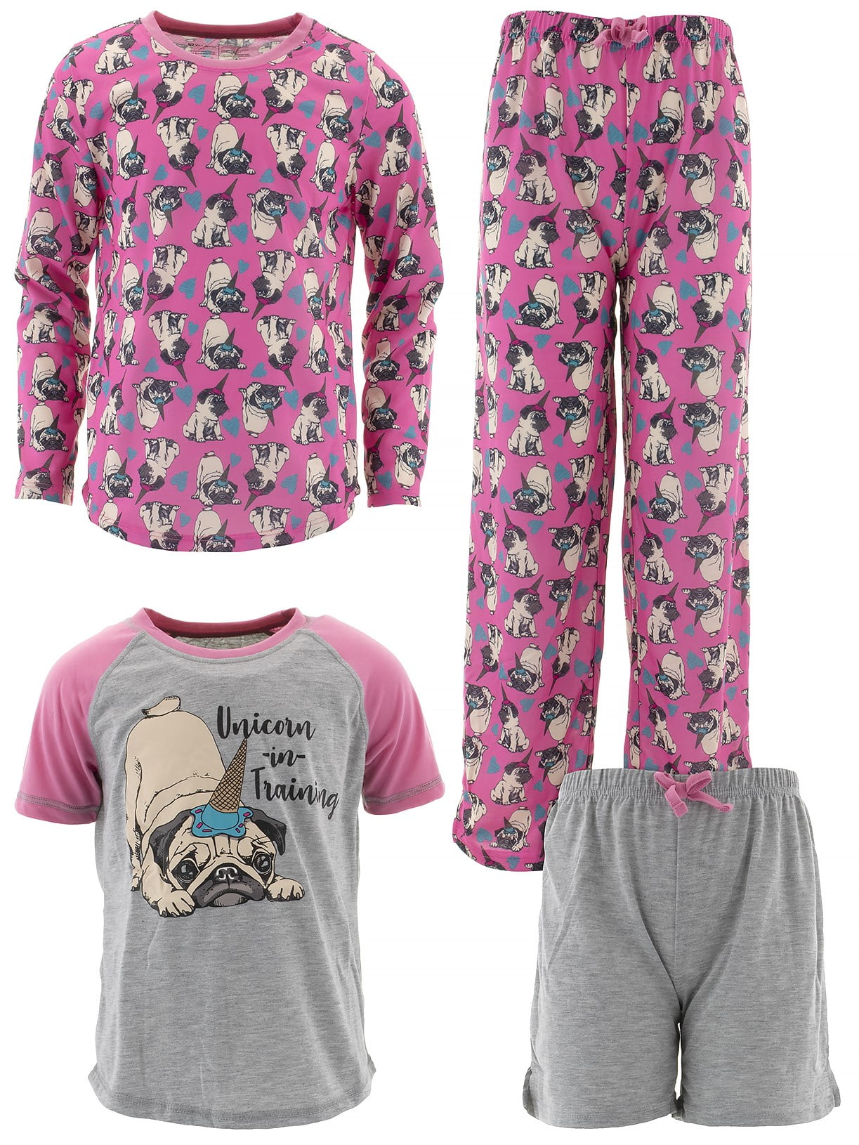 Chili Peppers Girls/' Colorful Stripes Fleece Nightgown with Hair Tie Sleep Shirt