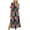Multicolor #20, variant on Busydd Dresses for Women Fashion Hawaiian Floral Print Summer Dress Round Neck Short Sleeve Sundresses for Women Casual Loose Flowy Slit Midi Dresses for Women with Pockets 2XL
