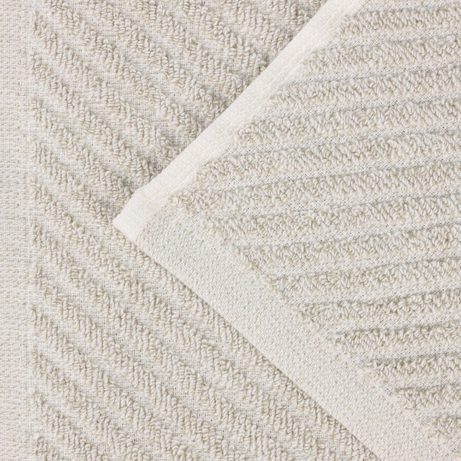 Superior Amelia Viscose Cotton Blend Medium Weight Bath Sheets, Set of 2, Beige