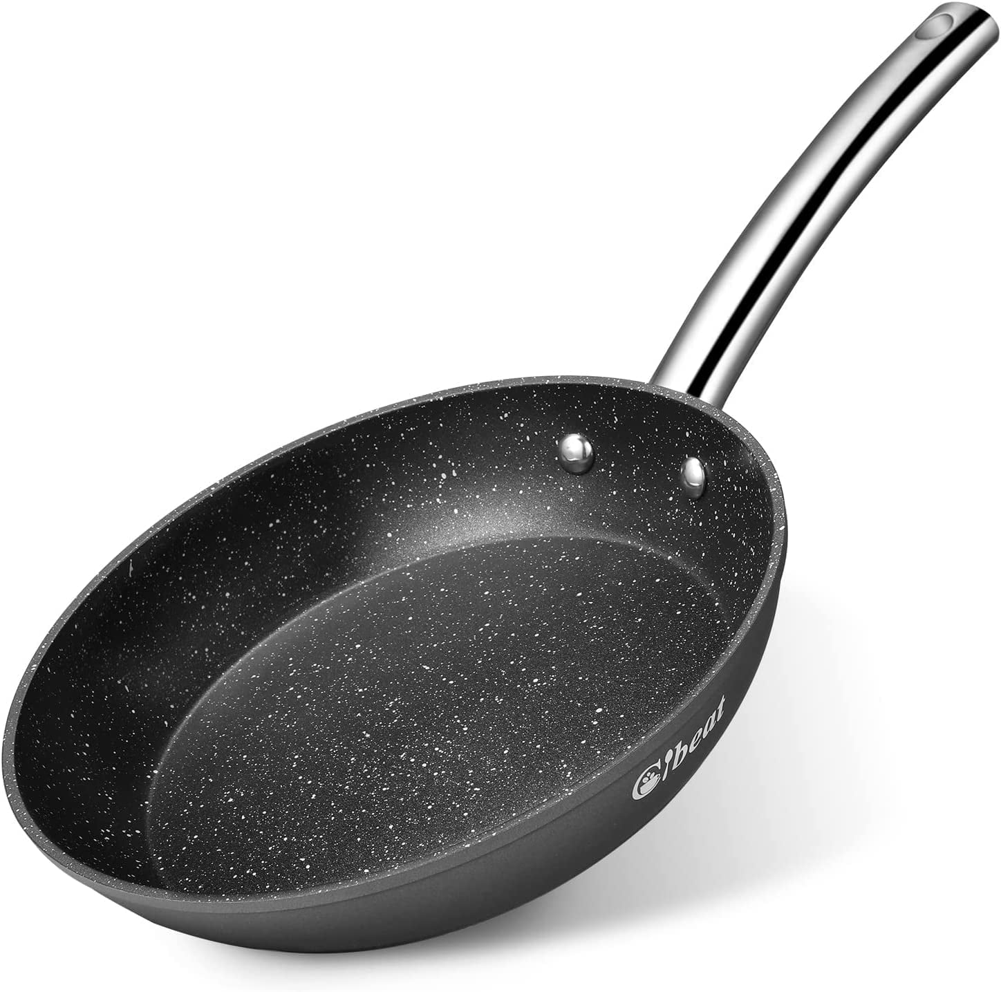 SENSARTE Nonstick Deep Frying Pan Skillet, 10-Inch Saute Pan with Lid, Stay-Cool Handle, Chef Pan Healthy Stone Cookware Cooking