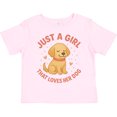 thumbnail image 3 of Inktastic Just a Girl That Loves Her Dog Boys or Girls Toddler T-Shirt, 3 of 5