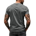 thumbnail image 5 of Hearthz Mens Graphic T-Shirts Moisture Wicking Breathable Athletic Fit T-Shirt Men V Neck Short Sleeve Shirt Men Basic Basketball Jersey Dark Gray M, 5 of 7