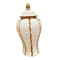 thumbnail image 1 of Jarrón de cerámica con arreglo floral para colección de almacenamiento de jengibre de porcelana china 16cmx16cmx30cm, 1 of 7