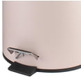 thumbnail image 5 of 10" Tall Matte Blush Step Garbage Can with Removable Inner Bucket, Soft-Close Metal Waste Basket with Foot Pedal, 5 of 5