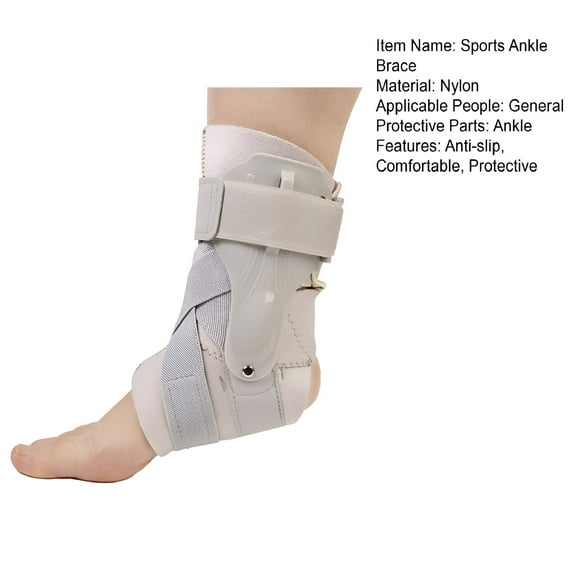 XIRQI Ankle Brace Maximum Metal Support for Men & Women,Compression Foot Support for Sprained Ankle,Lace up Ankle Support for Running Volleyball Left/Right