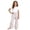 Pink, variant on Girls Summer Casual Vertical Bottom Pants Flared Wide Leg Trousers Kids Breathable Lightweight Clothes