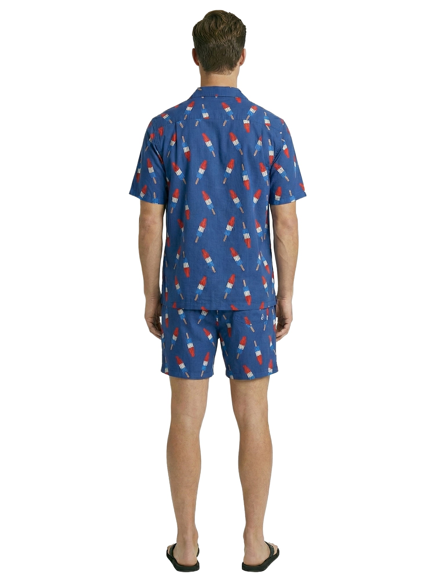 Birdie Bound Men's Printed Americana Bomb Pops Swim Trunks, Sizes S-3XL