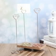 thumbnail image 5 of 1pc Romantic Fashion Paper Clamp Wedding Supplies Desktop Decoration Place Card Clamps Stand Table Numbers Holder Photos Clips SILVER 2, 5 of 8