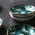 thumbnail image 4 of Clispeed Ceramic Seasoning Dishes Green Hand-Painted for Snacks and Sauces 2Pcs, 4 of 6
