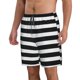 thumbnail image 2 of Balery Black And White Stripes Traje de Baño Estilo Hawaiano para Hombre, Shorts de Secado Rápido con Bolsillos-Medium, 2 of 6