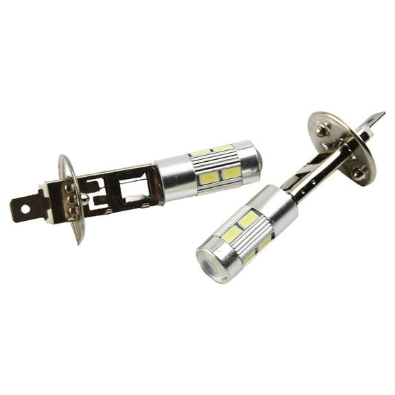 2X H1 6000K Super White 5630 10Smd Led Headlight Bulb Fog Driving Light Drl Lamp Fangkenuo
