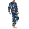 thumbnail image 2 of Fotbe Fantasy Treehouse Planet Scene Pijama de Hombre con Estampado de Manga Larga, Conjunto de 2 Piezas, Ropa de Dormir Suave y Cómoda con Bolsillos-X-Large, 2 of 7