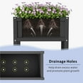 thumbnail image 7 of KETOYARK Elevated Garden Planter Boxes Outdoor,Hdpe Rectangle Planter Boxes Outdoor,Waterproof,Rot Resistant,For Vegetables Flower Tomato Patio Backyard Black, 7 of 7