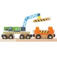 thumbnail image 3 of Wooden Railway Work Trains Track Maintenance Crew with Breakdown Crane, Engine, Rail Inspection Engine, Track Carriers, Inspection Engine Carrier, Special Tracks, Compatible with Thomas, BRIO, 3 of 4