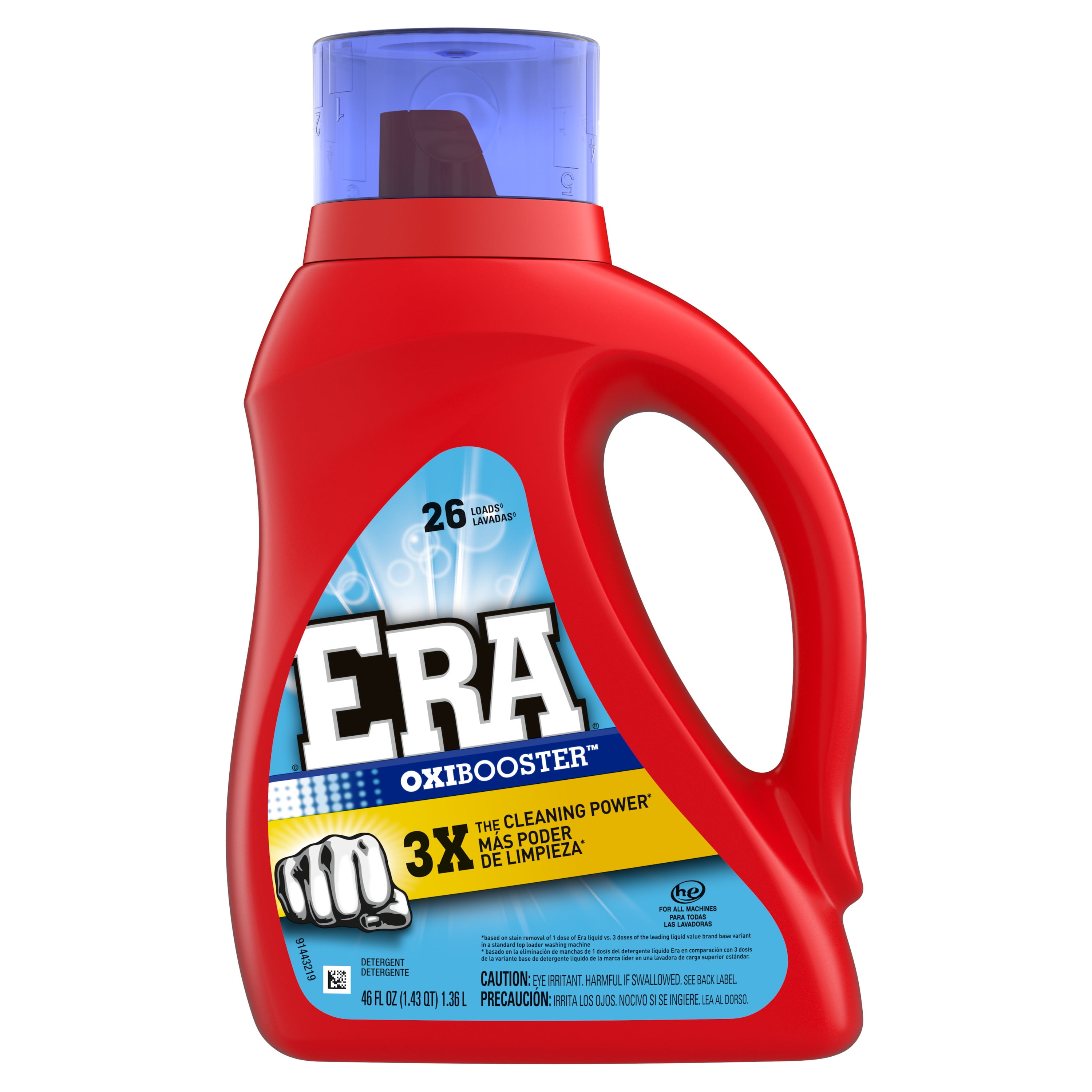 Era Oxibooster Liquid Laundry Detergent, 26 Loads, 46 fl oz
