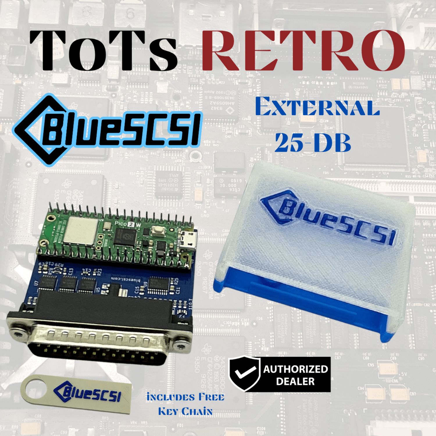 BlueSCSI v2 External 25-pin DB SCSI Emulator w/Wi-Fi for Mac, Amiga, PC