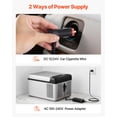 thumbnail image 6 of VEVOR 10Qt Portable Car Refrigerator with Accessories Included, 12/24V DC & 110-240V AC, 45 W, 6 of 9