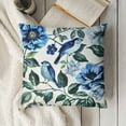 thumbnail image 3 of SHANXI Blue and White Floral Pillow Covers , Flower Throw Pillow Covers Outdoor Decorative Pillow Case for Couch Bed Sofa Cushion Home Decor 24x24in, 3 of 5
