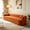Orange, variant on AUU 98.4" Compressed Modern Cloud 3-Seater Corduroy Sofa – No Assembly Required, Bubble Channel Tufted Deep Seat Couch with 2 Pillows for Living Room, Apartment, or Office