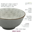 thumbnail image 4 of Tabletops Gallery 6" Gray Wave Embossed Stoneware Ramen Noodle Bowls, Set of 2, 4 of 7