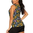 thumbnail image 2 of Goofa Colorful Sunflowers Printed Womens Workout Tops for Women Sleeveless Yoga Shirts Athletic Running Tank Tops Sleeveless Gym Clothes Workout Apparel-, 2 of 9