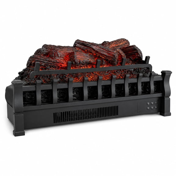 GIMMYFIVE 30" Electric Fireplace Log Insert, 1500W Faux Pine LED Flame