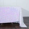 thumbnail image 3 of BalsaCircle 90" x 132" Big Payette Sequin Tablecloth Iridescent, 3 of 8
