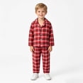 thumbnail image 2 of HFHAPW Girls Pajamas Button Long Sleeve 2 Piece Pajama Set with Pants Kids Sleepwear PJs for Girls,3-6 M, 2 of 9