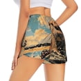 thumbnail image 3 of Goofa Playful Otter Tropical Beach Printed Women 2 in 1 Running Shorts,Quick Dry Athletic Workout Shorts,High Waisted Athletic Shorts with Liner Pockets-Small, 3 of 9