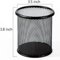 thumbnail image 4 of 4 paquetes de portalápices de malla de alambre, portalápices de metal, estuche organizador de bolígrafos de escritorio, tarro de lápices, negro, Compatible con Office Home (negro) Kuyhfg Bienvenido a Kuyhfg, 4 of 5