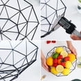 thumbnail image 4 of ReaNea Black Metal Wire Fruit Storage Baskets, Fruit Bowl for Kitchen Counter (Square Short), 4 of 9