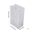 thumbnail image 3 of 30 Pcs Luminary Bags, Fire-Retardant White Paper Luminary Candle Bags with Heart Pattern for Christmas Weddings Birthday Valentine's Day Halloween Party Decoration, 3 of 6