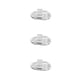thumbnail image 2 of Qarigey Almohadillas nasales de silicona ovaladas, 5 pares, tornillo de presión, tornillo de aire transparente, ligero, compacto para reemplazo de Type1 Qarigey CBP289253, 2 of 6