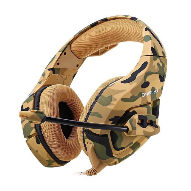 Camouflage Wire Game Headset with Mic LED for PS4 New Xbox Phone iPad