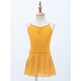 thumbnail image 3 of IEFIEL Kids Girls Spaghetti Straps Backless Ballet Dance Dress V Neck Sleeveless Camisole Leotard Dress, 3 of 7