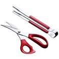 thumbnail image 1 of Coofit Ciseaux de Cuisine Portables Robustes avec Pinces à Aliments pour Barbecue, 1 of 10