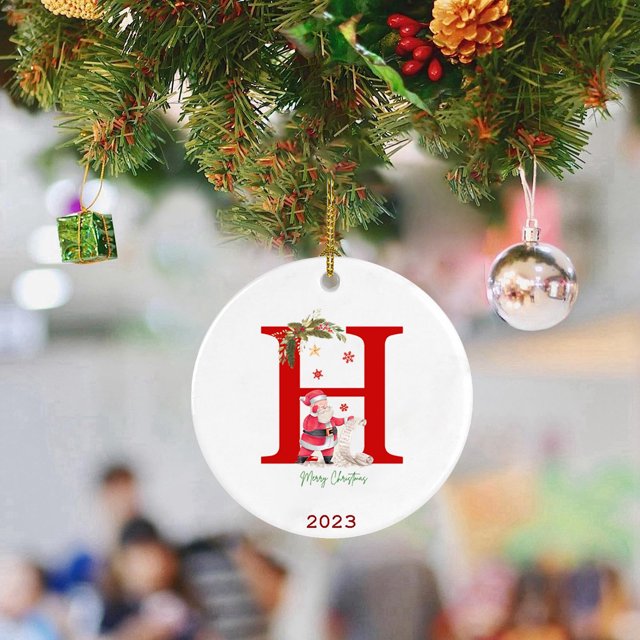 Decoraciones de Halloween, adornos de Halloween, colgante de decoración para árbol de Navidad, decoración navideña personalizada de 26 letras, decoración para árbol de Navidad, regalo de Navidad, ador