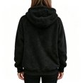 thumbnail image 2 of Women's Polar Fleece Half Zip Sweatshirt, Funnel Neck Long Sleeve Pullover with Side Pockets, 2 of 4
