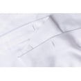 thumbnail image 4 of Cortina de ducha blanca para baño, cortinas de ducha de tela, 72x72 in, granja, boho, tejido a rayas blancas y grises, 4 of 5