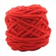 thumbnail image 4 of Hilo de lana grueso, hilo Tubular Jumbo, hilo ligero, suave y voluminoso, hilo de peso para manualidades, almohada, cerca, bufanda, fabricación de Rojo Soledad Hilo de lana grueso, 4 of 9