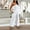 White, variant on Womens Casual Strapless Summer Jumpsuits Loose Off Shoulder Smocked Sleeveless Wide Leg Romper with Pockets