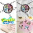 thumbnail image 4 of Collares de dibujos animados de Bob Esponja, colgante de metal de Calamardo y la estrella de Patricio, lindas joyas de la amistad, juguetes para niños para amigos y parejas, 4 of 5